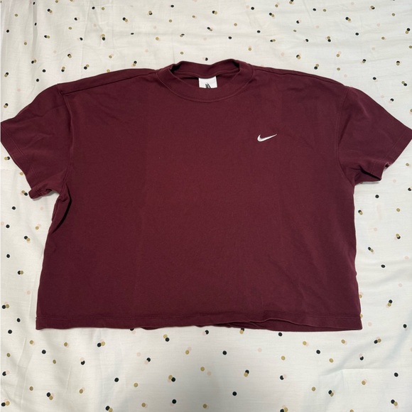 Nike Women's Burgundy Short Sleeve Tee - Picture 1 of 3